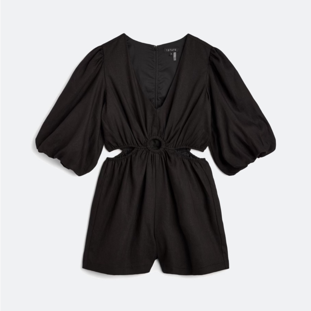 1.State Ring Cut Out Romper - XS